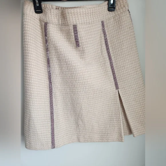 Marc Jacobs Pink Shimmer Wool Skirt 10 - Picture 1 of 5